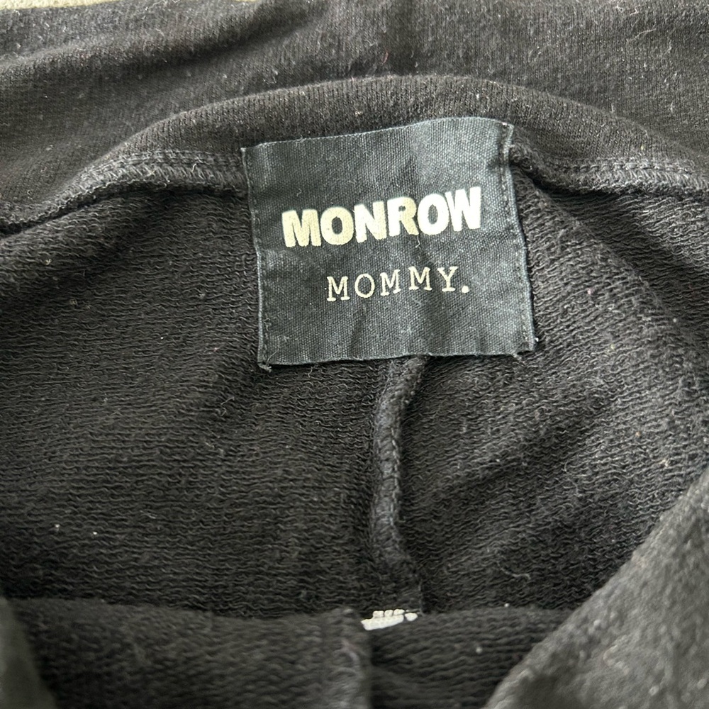 Monrow Mommy Jogger Pants with White Drawstring - Picture 2 of 5